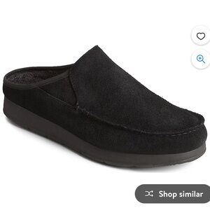 Sperry mocsider mule suede black men’s shoes